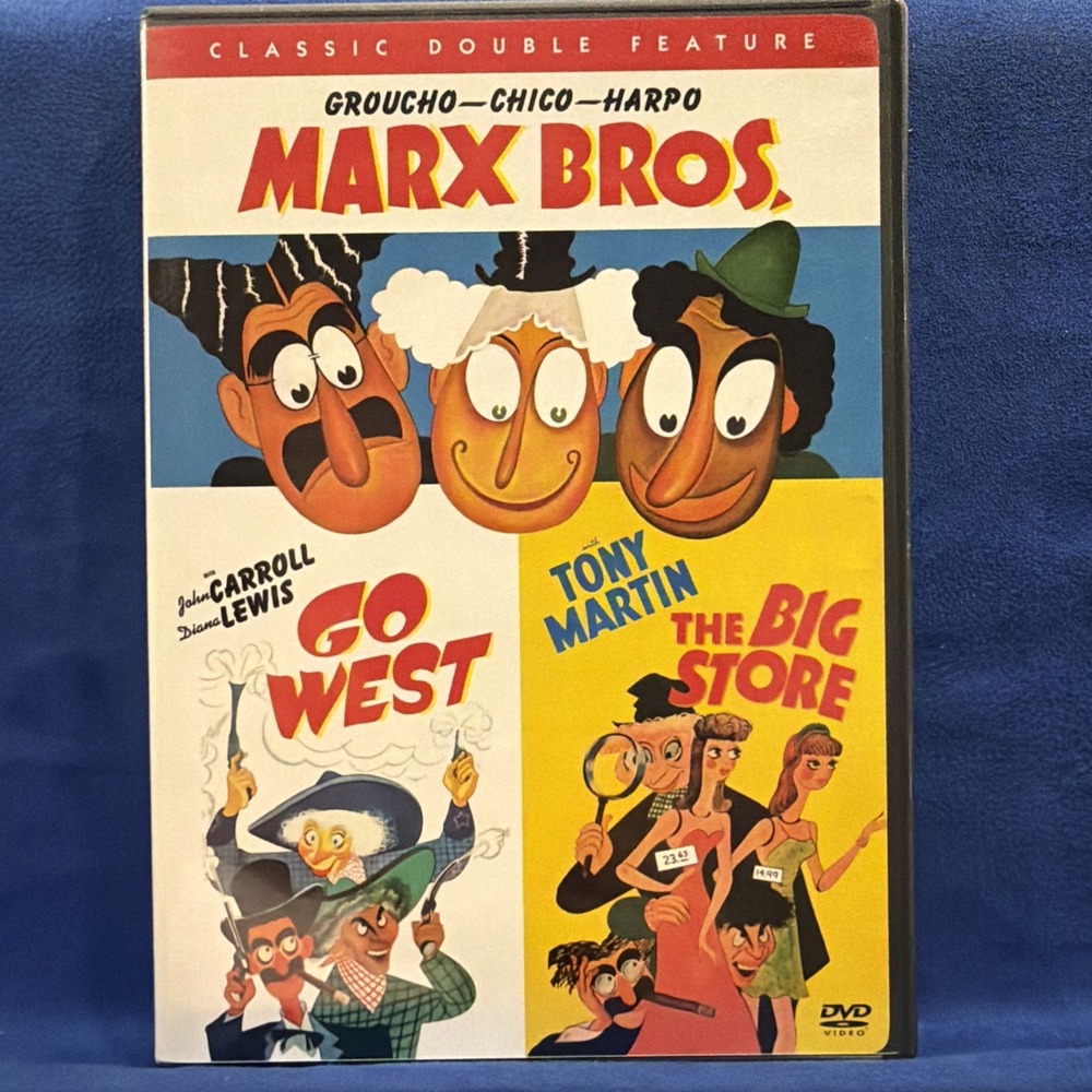 Classic Double Feature Groucho-Chico-Harpo Marx Bros. Go West The Big Store